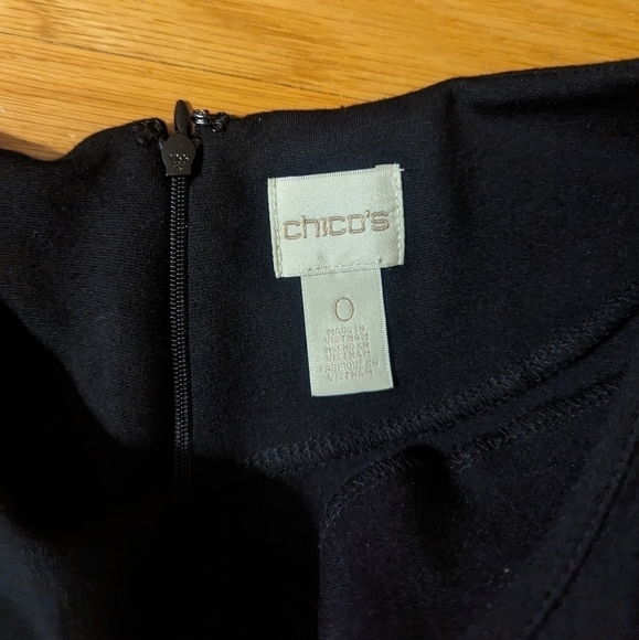 Chico's Black Bell Sleeve Dress - Picture 5 of 6